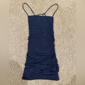 SOLD Lucy In The Sky Sparkly Strappy Mini Dress